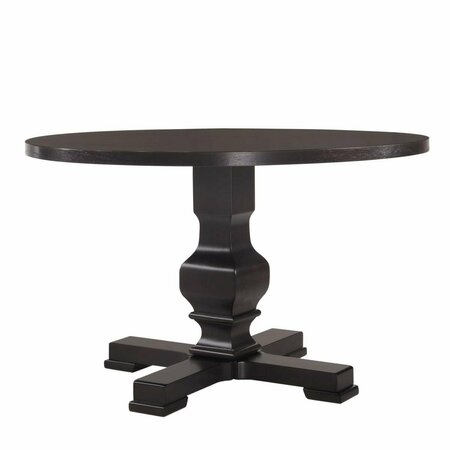 GUEST ROOM 47 in. Carson Round Pedestal Table Espresso GU2850480